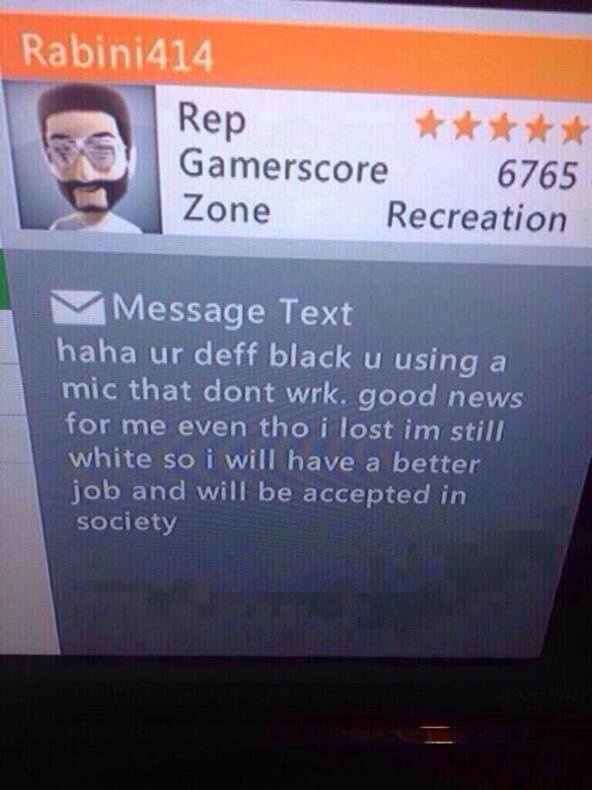 xbox message insults