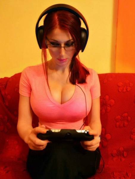 This Geeky Gamer Has One Giant Pair of Boobs